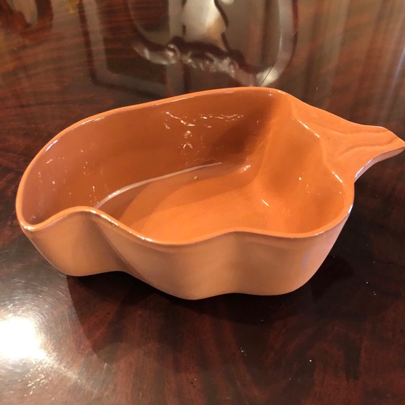 Salsa dish, tera cotta orange, pepper shape - Picture 1 of 4